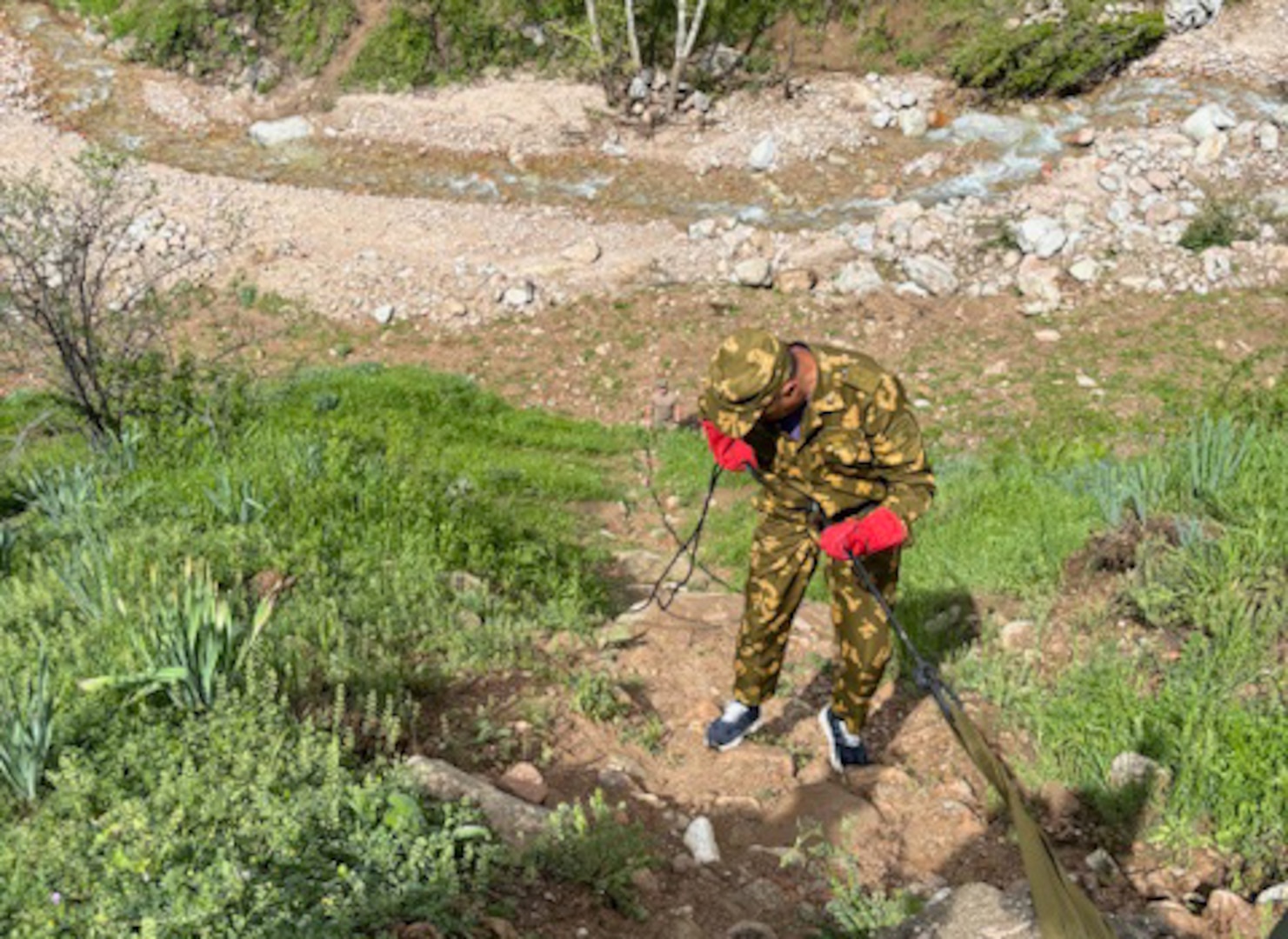276th Engineers conduct mountain warfare exchange with Tajik partners