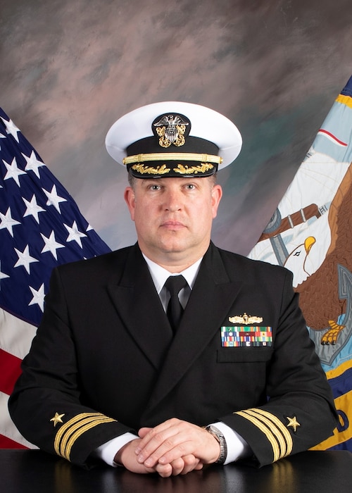 240516-N-N0443-3001 VIRGINIA BEACH, Va. (May 16, 2024) Official portrait of Cmdr. Todd Arnold.  (U.S. Navy photo)