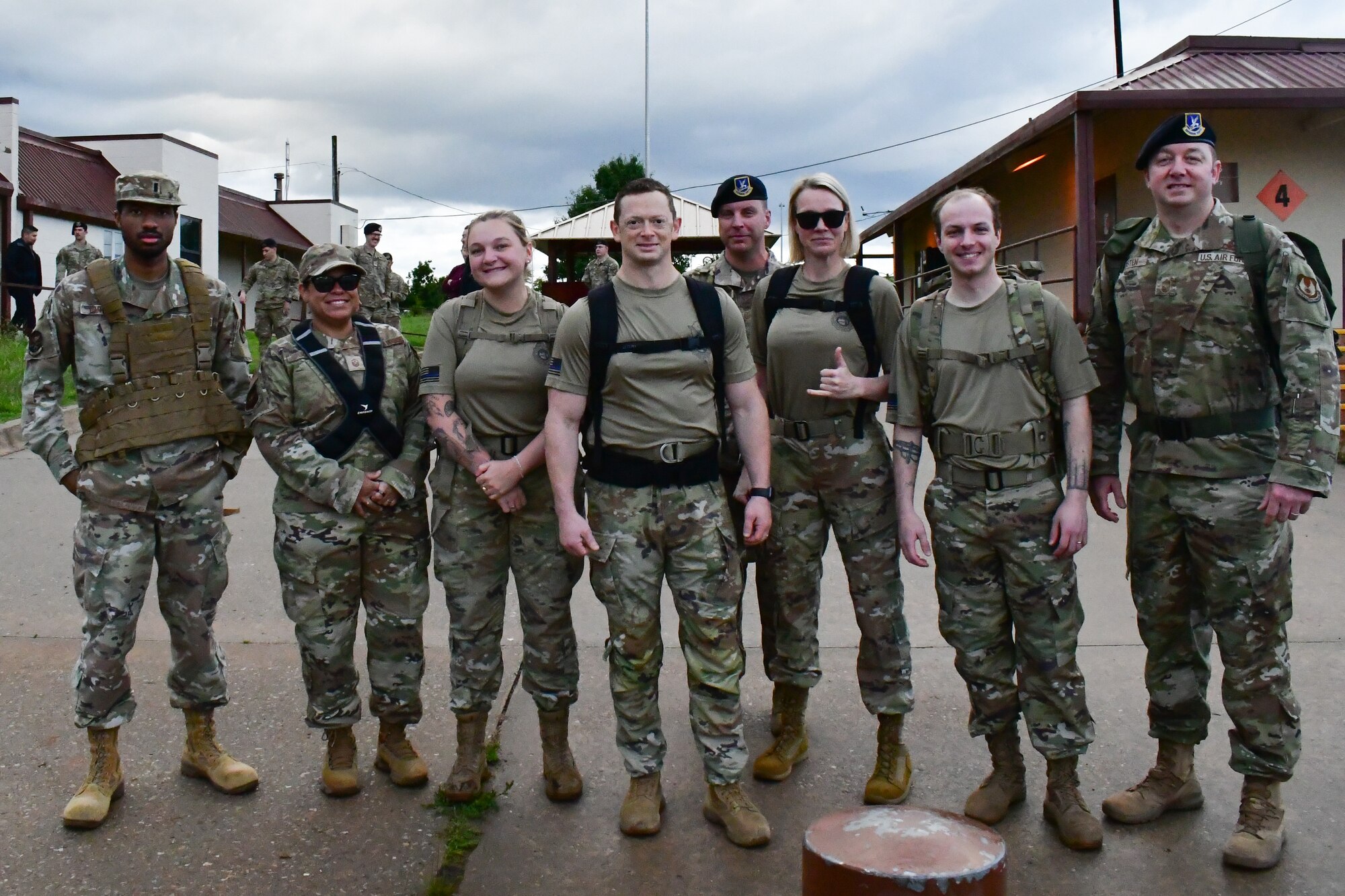 defenders pose for photo