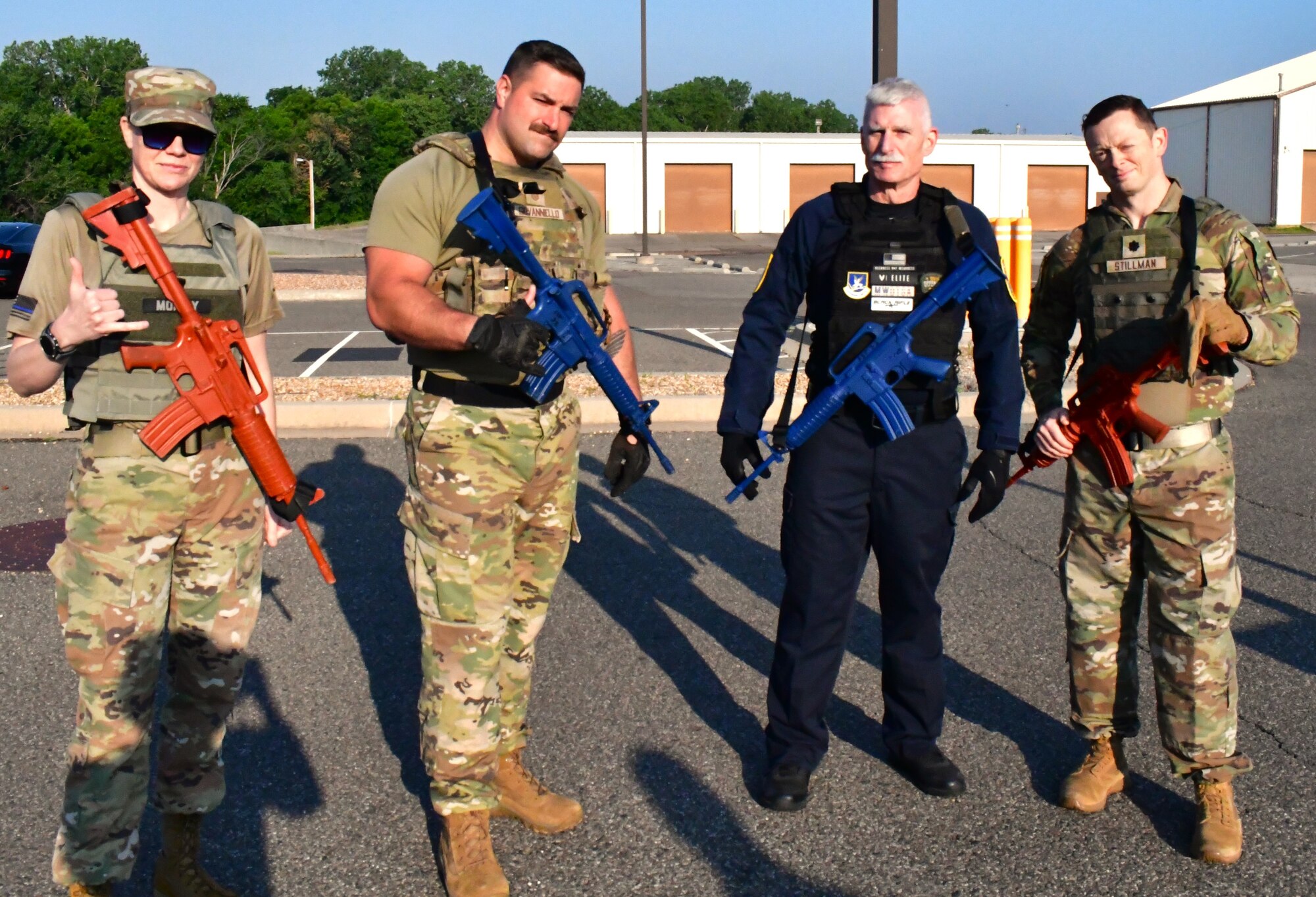 defenders pose for photo
