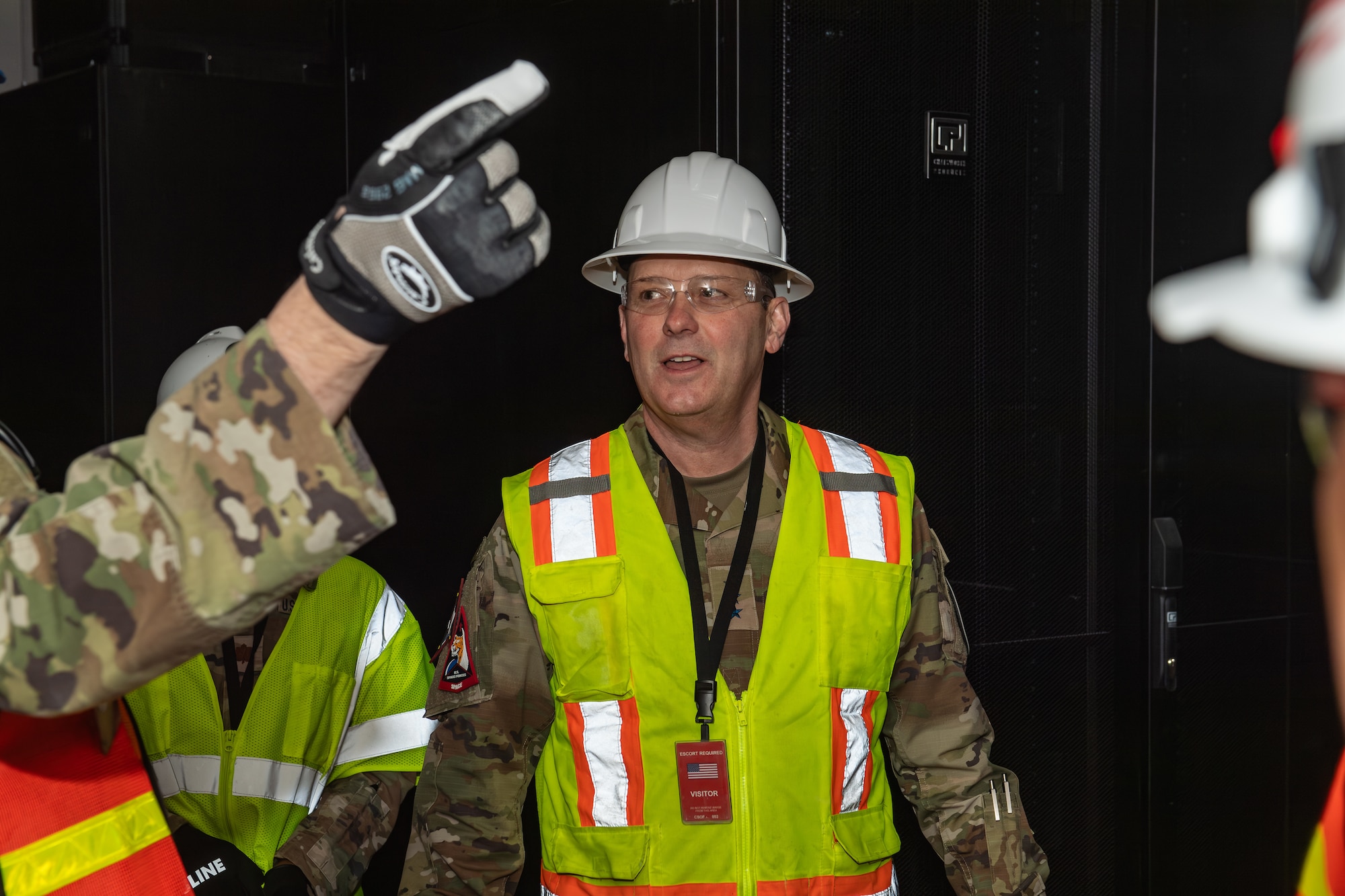 Man in construction gear standing