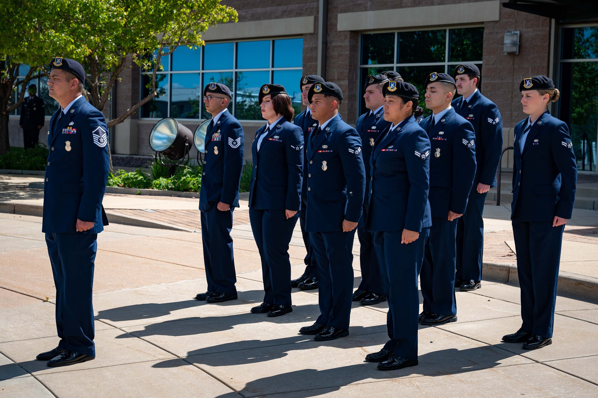 Airmen in formation