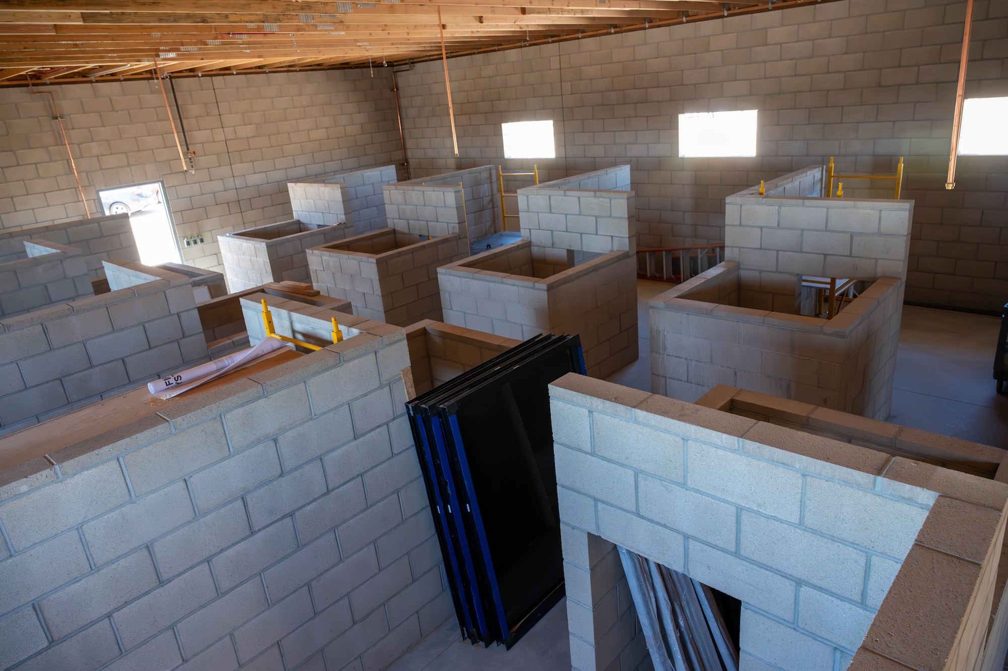 Ten new military working dog kennels for the 412th Security Forces Squadron near completion and is set to officially open July 31. (Air Force photo by Harley Huntington)