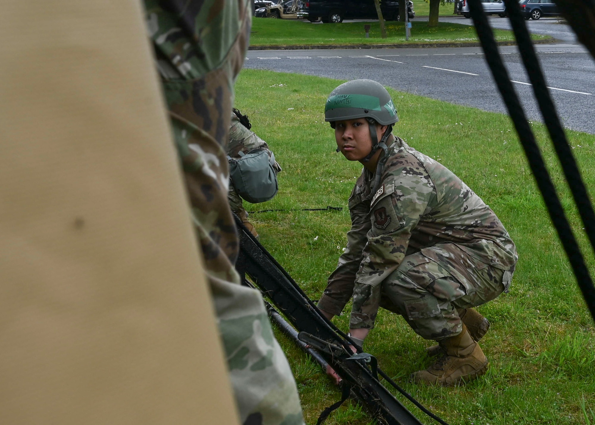 The 100th FSS Airmen simulated setting up a mission-capable deployment kitchen to keep the installation ready for real-world scenarios.