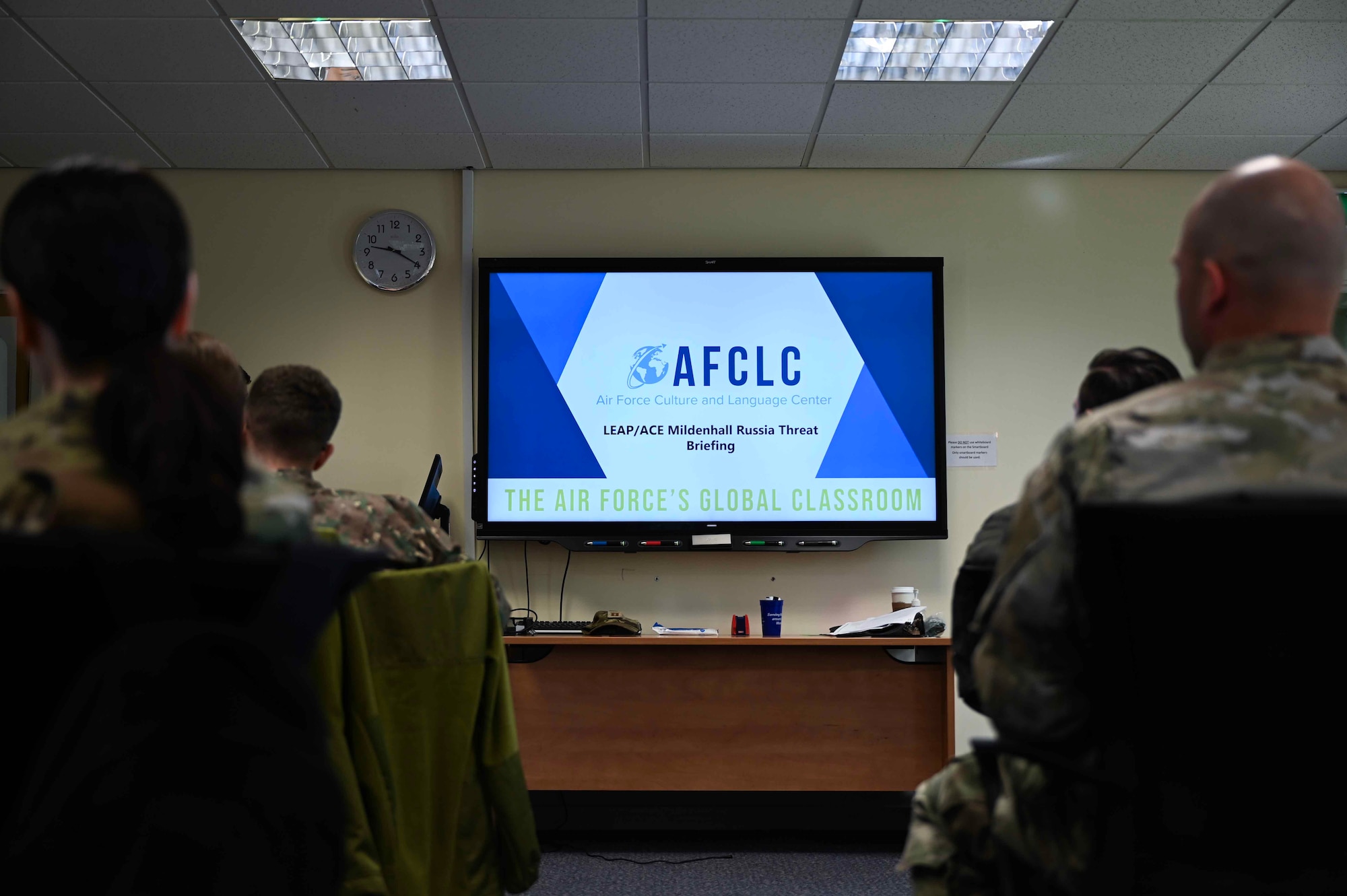 U.S. and Romanian Airmen attend a Language Enabled Airmen Postured for Agile Combat Employment training at Royal Air Force Mildenhall, England, May 6, 2024.