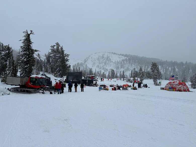 The Mammoth Lakes, California, set of “Ice Core Research,” a 30-second commercial that captures an Army Civilian physical scientist and his team as they drill ice core samples. The commercial, which two research scientists from ERDC's Cold Regions Research and Engineering Laboratory (CRREL) served as the inspiration behind, and subject matter experts on, is currently running across national media, including television, print, digital billboards, streaming video, social platforms and audio channels