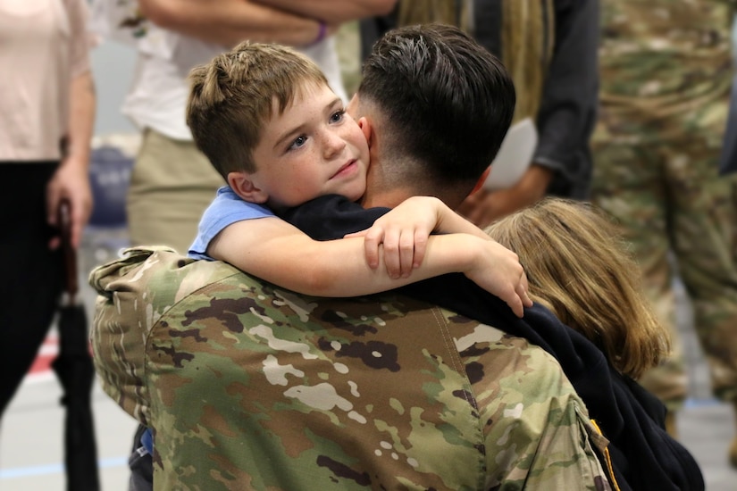 U.S. Soldiers assigned to the 28th Military Police Company, 165th Military Police Battalion, 55th Maneuver Enhancement Brigade, 28th Infantry Division, Pennsylvania Army National Guard held a departure ceremony May 18, 2024 and disembarked from Harrisburg International Airport, Middletown, Pa. the following day. The unit is mobilizing to Guantanamo Bay, Cuba to conduct prison detention operations. (U.S. Army National Guard photos by Sgt. 1st Class Shane Smith)