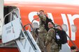 U.S. Soldiers assigned to the 28th Military Police Company, 165th Military Police Battalion, 55th Maneuver Enhancement Brigade, 28th Infantry Division, Pennsylvania Army National Guard held a departure ceremony May 18, 2024 and disembarked from Harrisburg International Airport, Middletown, Pa. the following day. The unit is mobilizing to Guantanamo Bay, Cuba to conduct prison detention operations. (U.S. Army National Guard photos by Sgt. 1st Class Shane Smith)