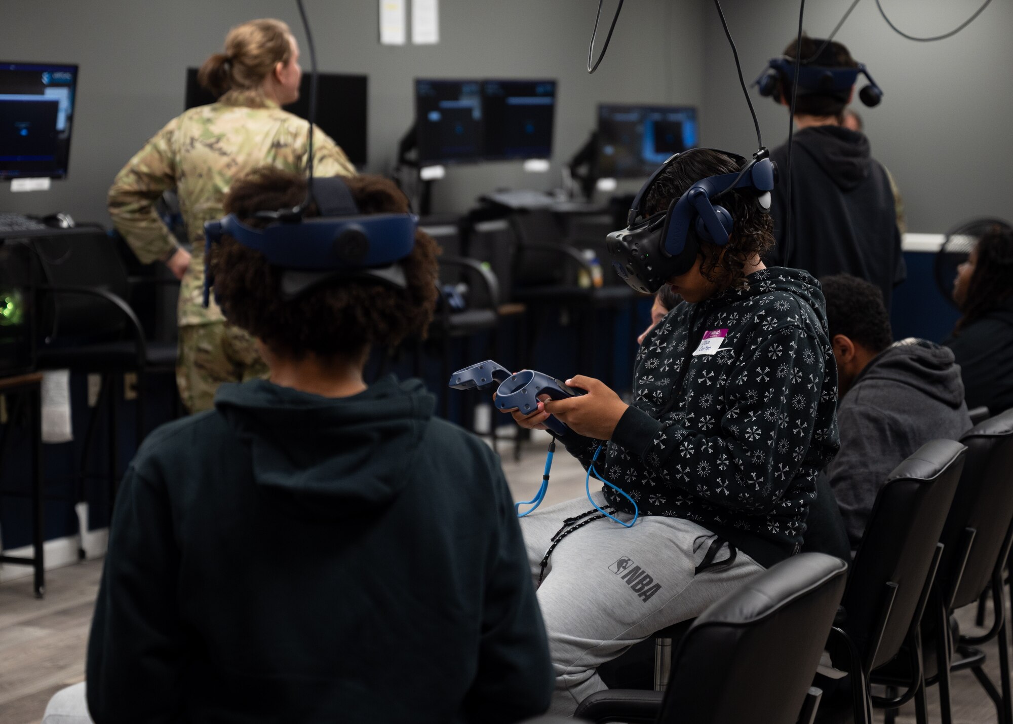 Spanaway Middle School students toured a C-17 Globemaster III and various locations around Joint Base Lewis-McChord, Washington, May 14, 2024. The students met with 62d Airlift Wing Airmen and were introduced to various aviation career fields to experience the rapid global mobility mission first-hand.