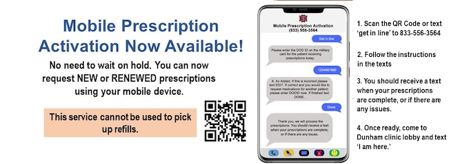 Request new or renewed prescriptions from your mobile device.