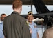 Bangladesh Air Force Air Vice Marshal Muhammad Kamrul Islam, assistant chief of Air Staff (Plans), speaks to a pilot during Airman-to-Airman Talks engagement at Joint Base Pearl Harbor-Hickam, Hawaii May 17, 2024. During the A2AT, attendees were able to discuss operations and capabilities to teach and learn from varied perspectives. (U.S. Air Force photo by Tech. Sgt. Jimmie D. Pike)