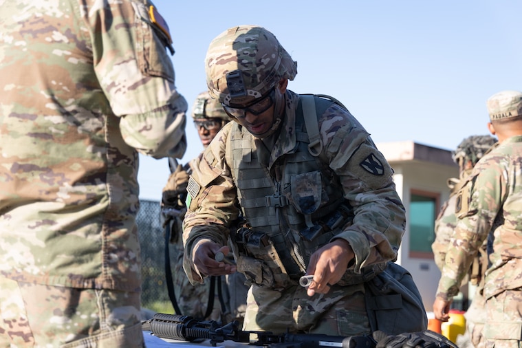 SSG Carlos Feliciano earns the Expert Soldiers Badge (ESB)