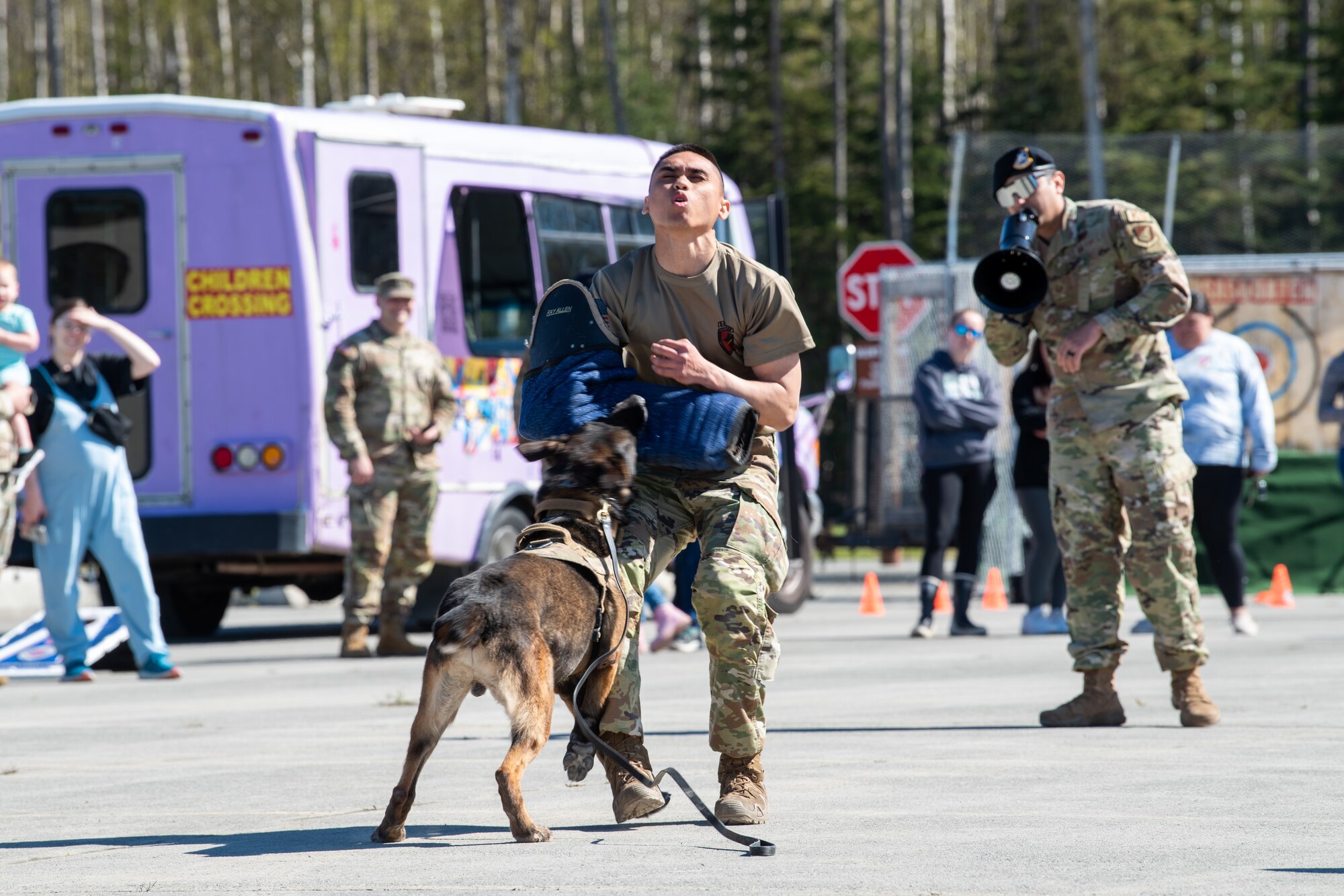 Defenders of the 673d Security Forces Squadron gather to honor National Police Week Joint Base Elmendorf-Richardson, Alaska.