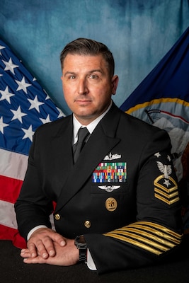 Official studio photo of Command Master Chief Charles l. Horgan IV, Command Master Chief, USS Kearsarge (LHD-3)