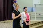 HMMS Program Manager Amber Upston-Gentry and Deputy Program Manager Tara Page address attendees at the HMMS training in the HDIFC Palm Garden Room.