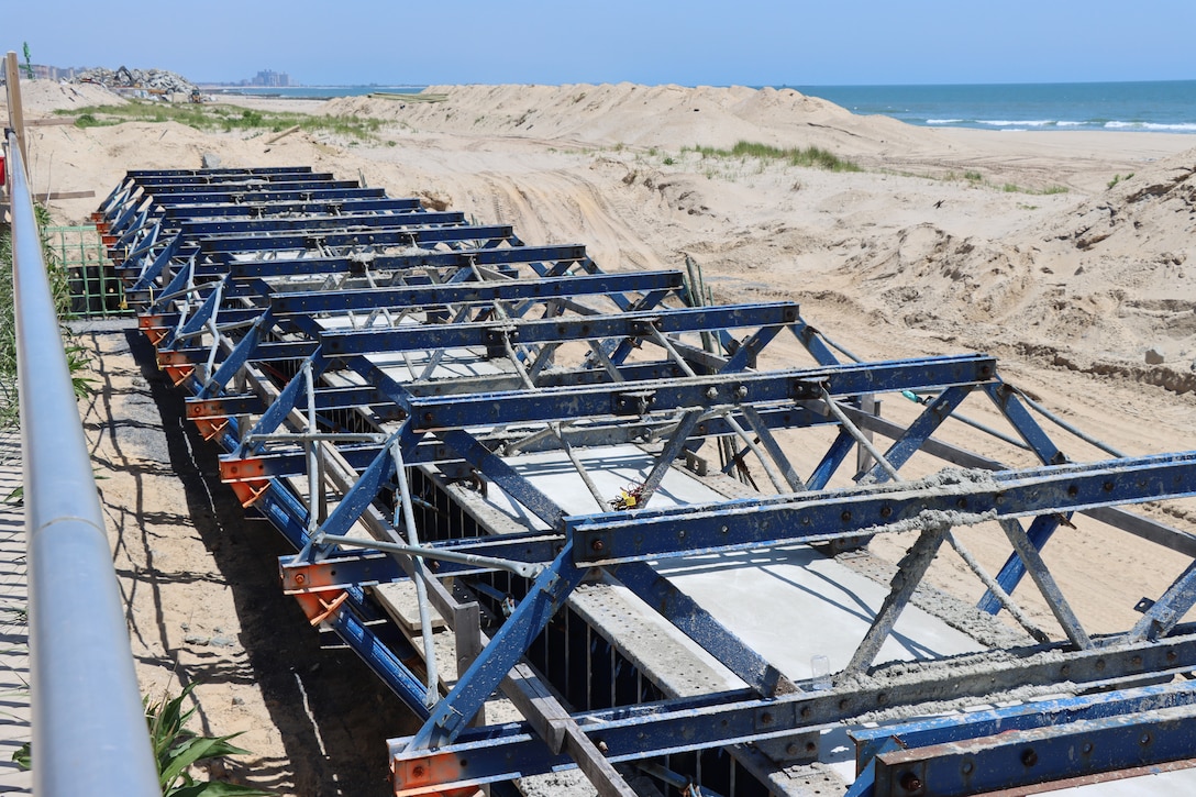 Work on seawall resumes at Rockaway