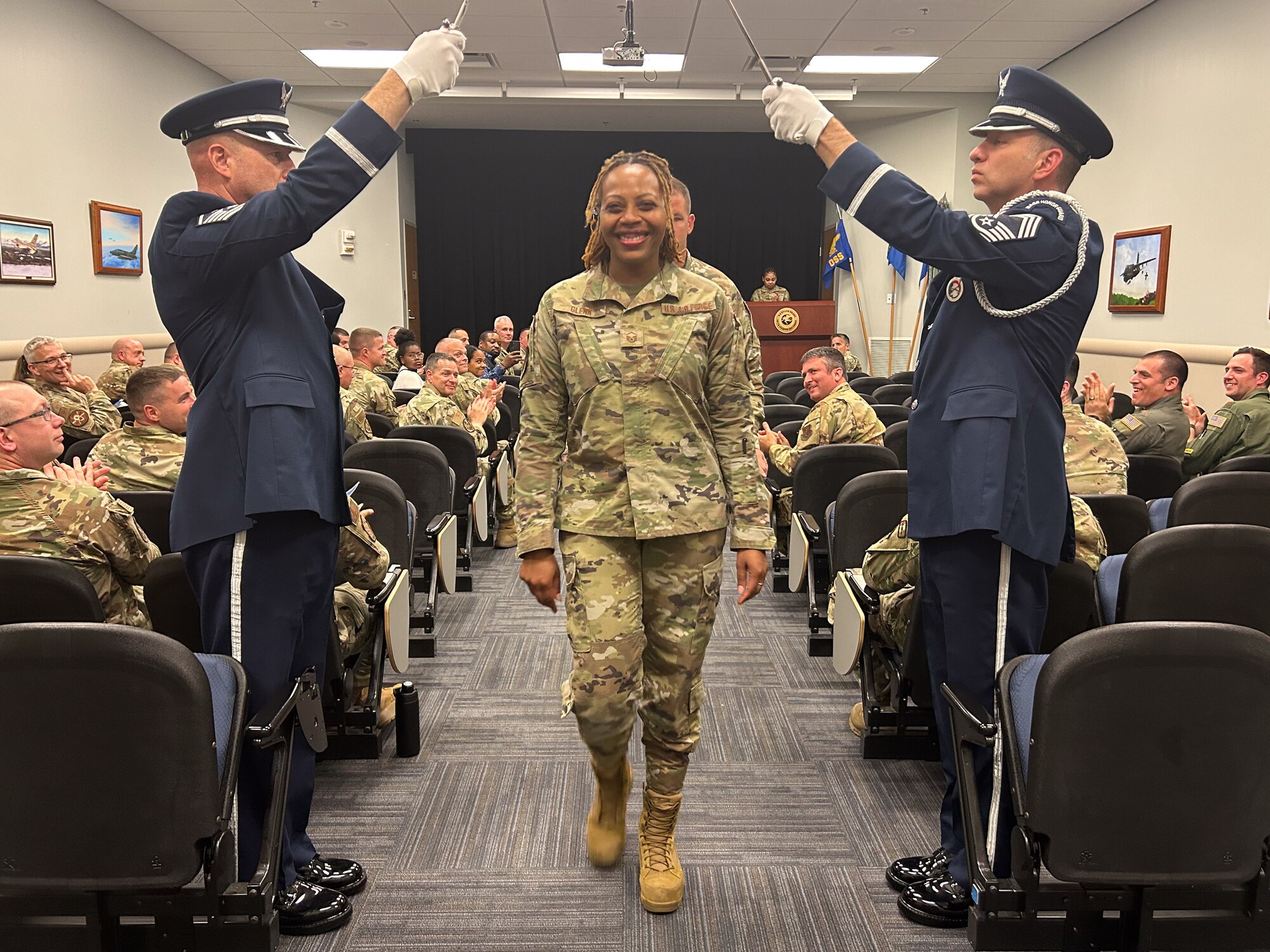 Senior Non-Commissioned Officer ceremony at Selfridge Air National Guard Base.