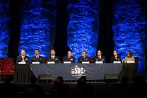oung professionals from Strategic Systems Programs (SSP) gave voice to perspectives from the newest members of the nuclear enterprise during the Strategic Deterrent Coalition Symposium NextGen Nuclear Enterprise Professions DOD Perspective Panel May 9. Lt. Cmdr. Kaitlyn Bower (second from right), SSP deputy branch head for Reentry Systems, and Delaney Burlingame (right), SSP New Employee Onboarding Workshop program manager, reflected on their unique career pathways; called for senior leaders within the nuclear enterprise to increase mentoring of new professionals; and advocated for the U.S. strategic deterrent across DOD and industry.