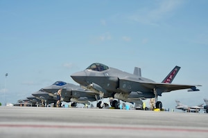 The 187th Fighter Wing participated in their first exercise with the newly acquired fifth-generation fighter aircraft.