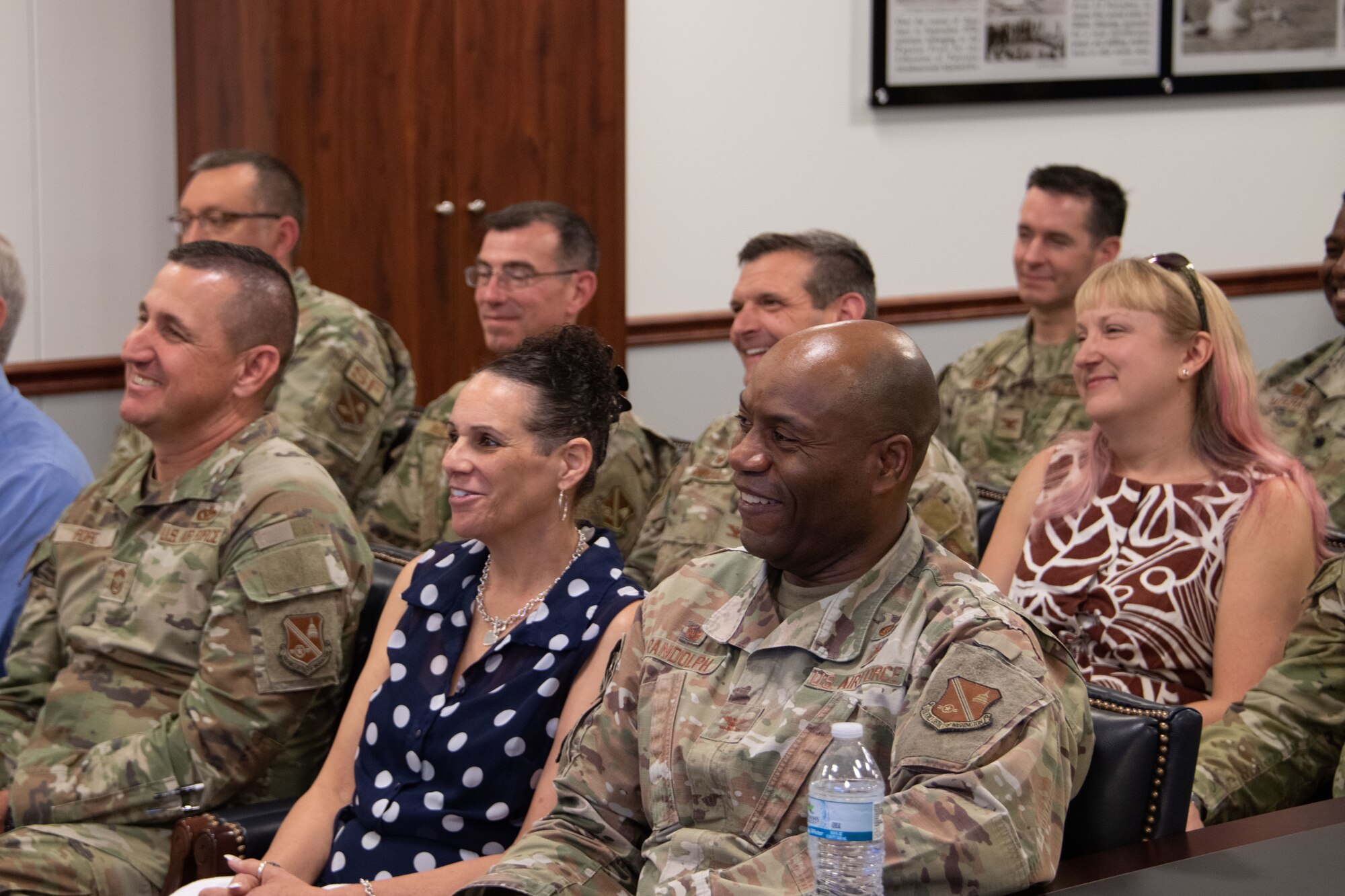 Guests attend a heritage event for U.S. Army Lt. Gen. Frank M. Andrews at Joint Base Andrews, Md.