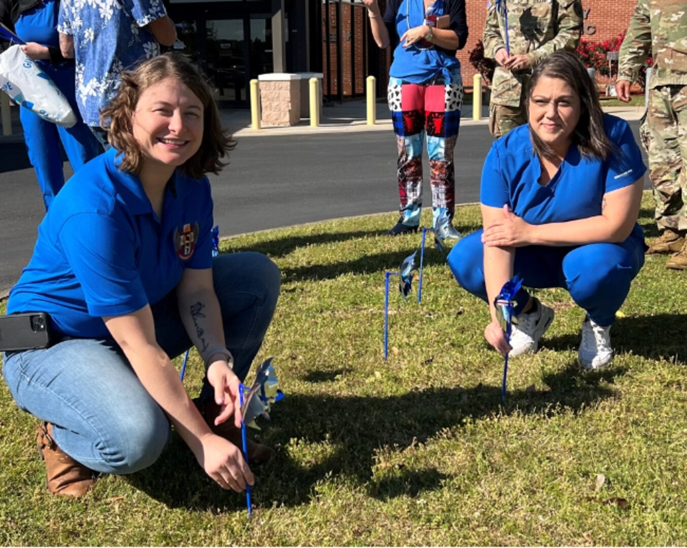 Lyster plants pinwheel garden for Child Abuse Prevention Month [Image 2 of 2]