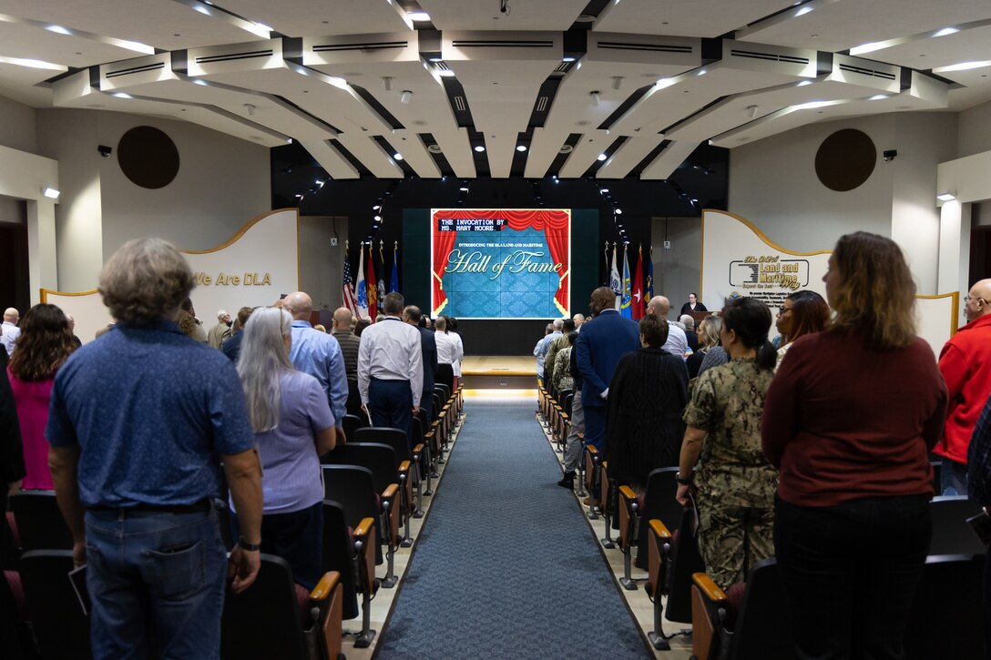 DLA Land and Maritime Hall of Fame 2024 induction ceremony.