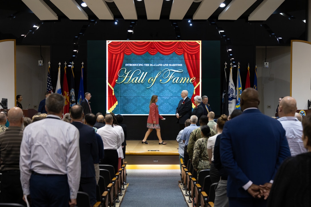 DLA Land and Maritime Hall of Fame 2024 induction ceremony.