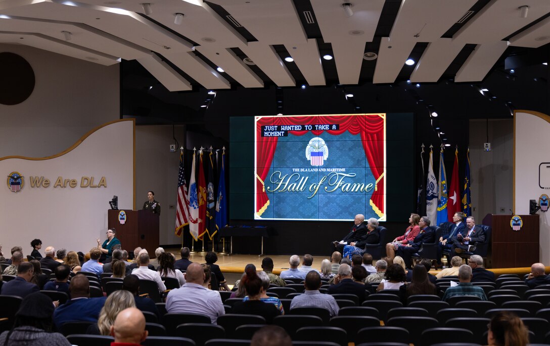 DLA Land and Maritime Hall of Fame 2024 induction ceremony.