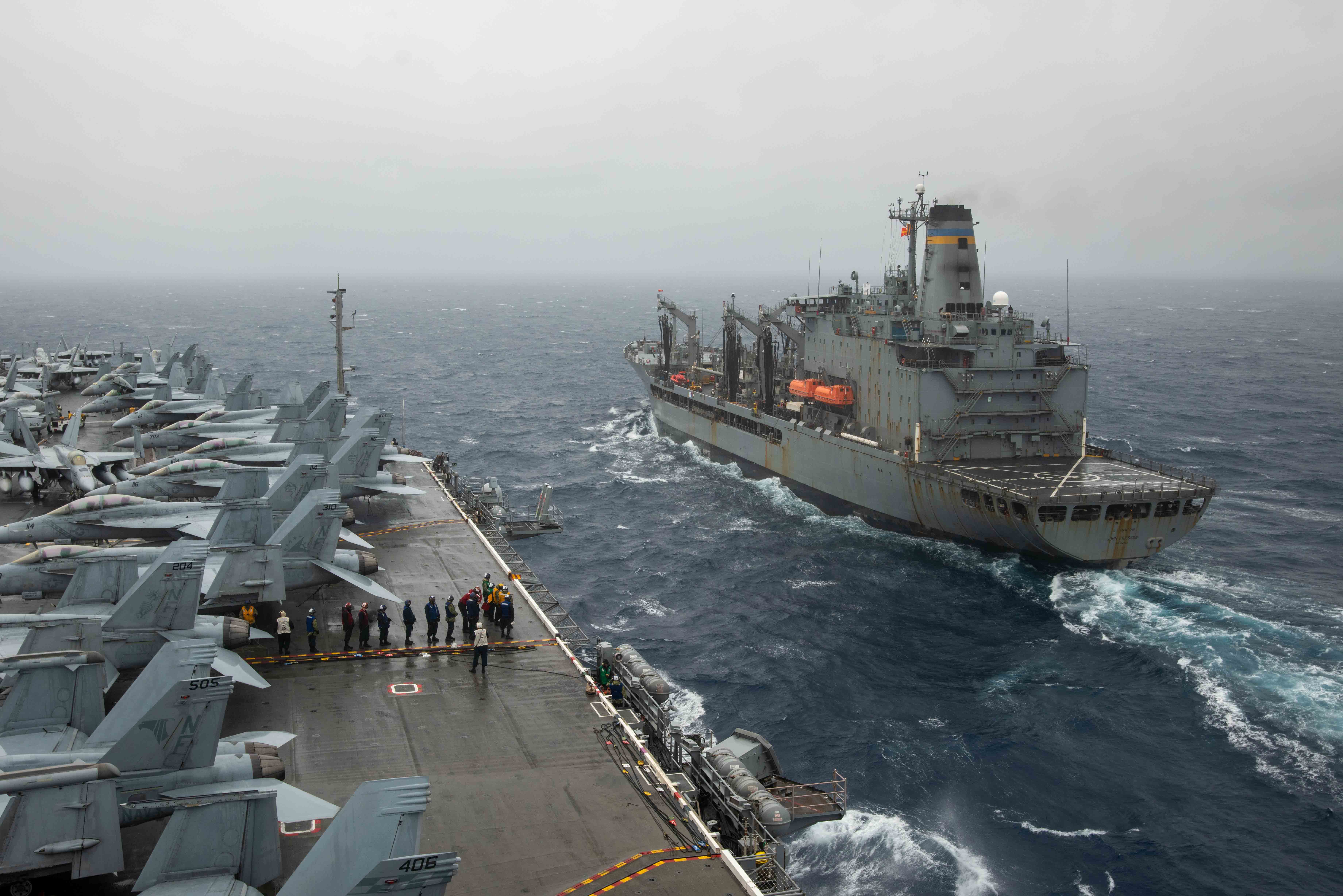USS Ronald Reagan (CVN 76) operations in the Philippine Sea.