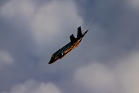 An F-35A Lightning II assigned to the 158th Fighter Wing, Vermont Air National Guard, participates in a training exercise at Tyndall Air Force Base, Florida, May 16, 2024. More than 175 Airmen and a dozen F-35 Lighting IIs from Vermont’s 158th Fighter Wing joined Airmen, Marines, Soldiers and Sailors from across the country to participate in the Weapons System Evaluation Program and Checkered Flag exercises.