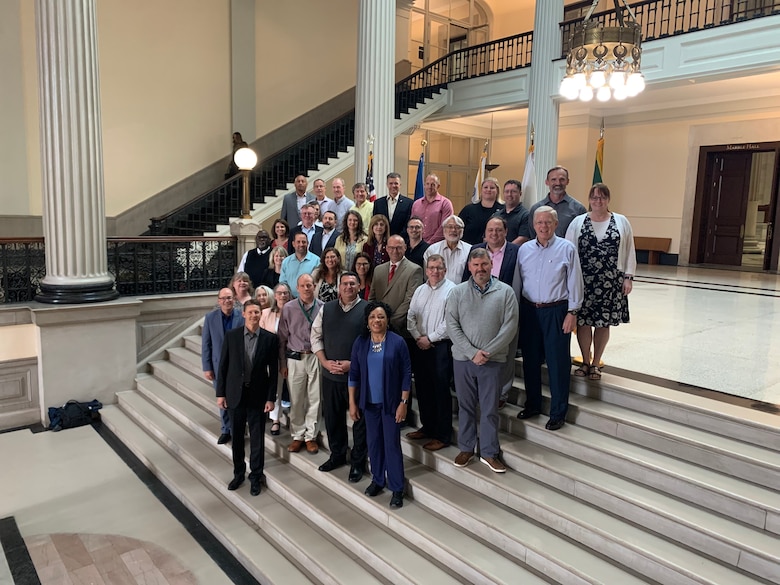 With the U.S. Army Corps of Engineers (USACE) Memphis District hosting the most recent in-person conference, the entire Deputy District Engineers for Programs and Project Management (DPMs) team traveled to Memphis, Tennessee, to meet for their semi-annual DPM Forum, which began April 30 and concluded on May 2. 

Pictured is the USACE DPM Forum team taking a group photo to celebrate another successful in-person meeting completed in April 2022.