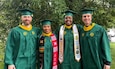 Four Army CID special agents have earned master’s degrees in forensic science by the George Mason University College of Science and took part in a degree celebration ceremony May 10, 2024, in Fairfax, Virginia. (U.S. Army photo)