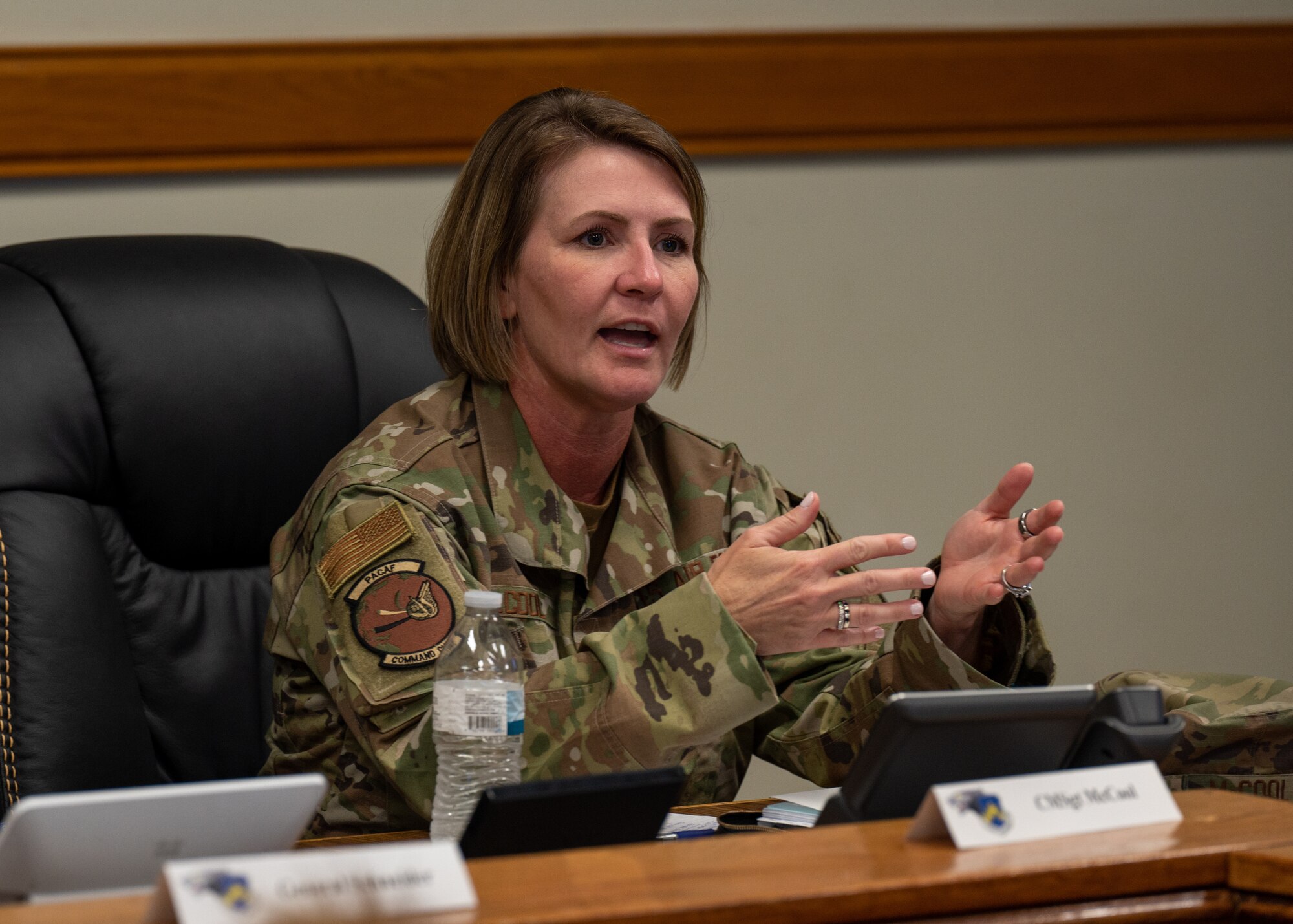 Chief Master Sgt. Kathleen McCool, discusses finding creative solutions to challenges.