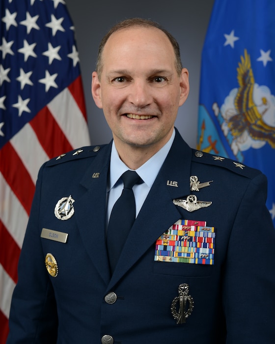 The official portrait of Maj. Gen. Olson