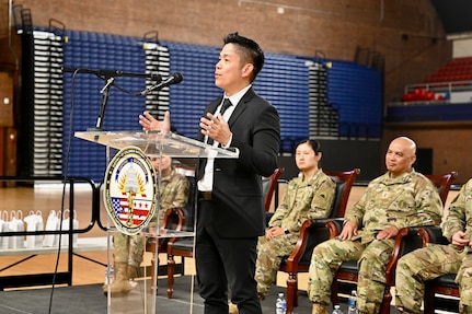 Members of the District of Columbia National Guard, D.C. Government Operations-DCNG, and the Mayor’s Office on Asian and Pacific Islander Affairs (MOAPIA) comprise a panel to commemorate AAPI Heritage Month at the D.C. Armory, May 28, 2024. The underlying goal of the one-hour discussion was to honor collective heritage and ignite a renewed commitment to foster inclusivity, understanding, and unity.