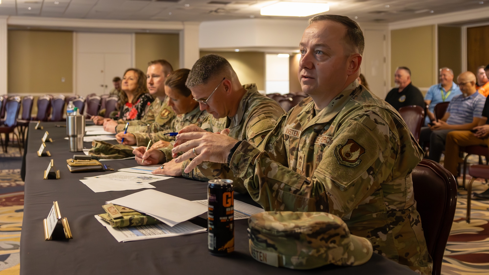 judges sitting at table