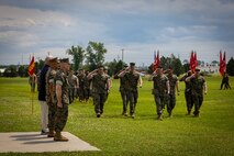 The relinquishment of command ceremony represents the transfer of responsibility, authority and accountability from the outgoing commanding general to the incoming acting commander.