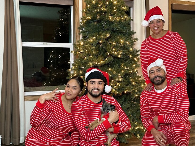 The Johnson Family at Christmas 2023.