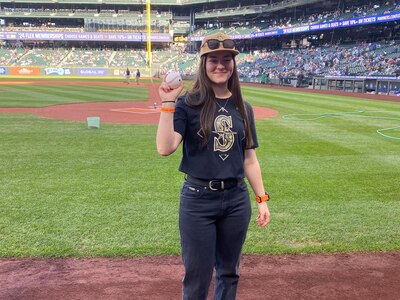 Bianca Hayden at Mariners game