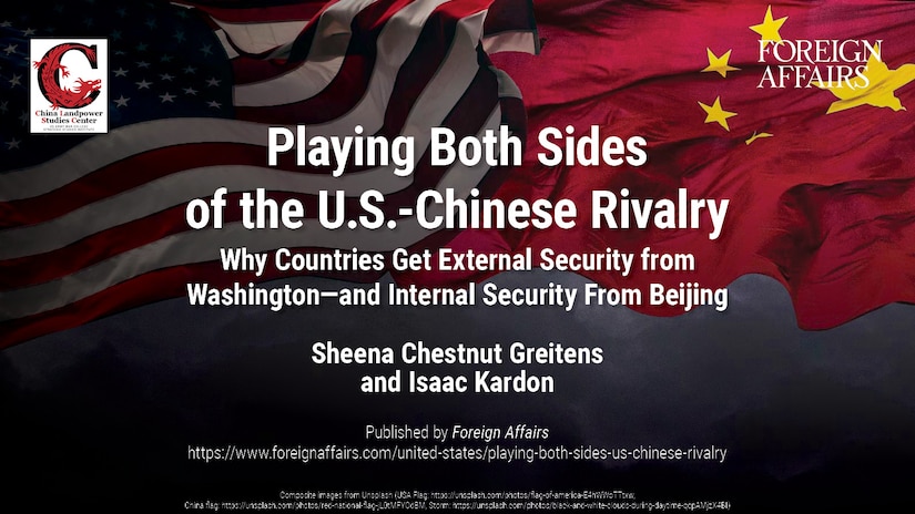 Slide for Playing Both Sides of the U.S. Chinese Rivalry