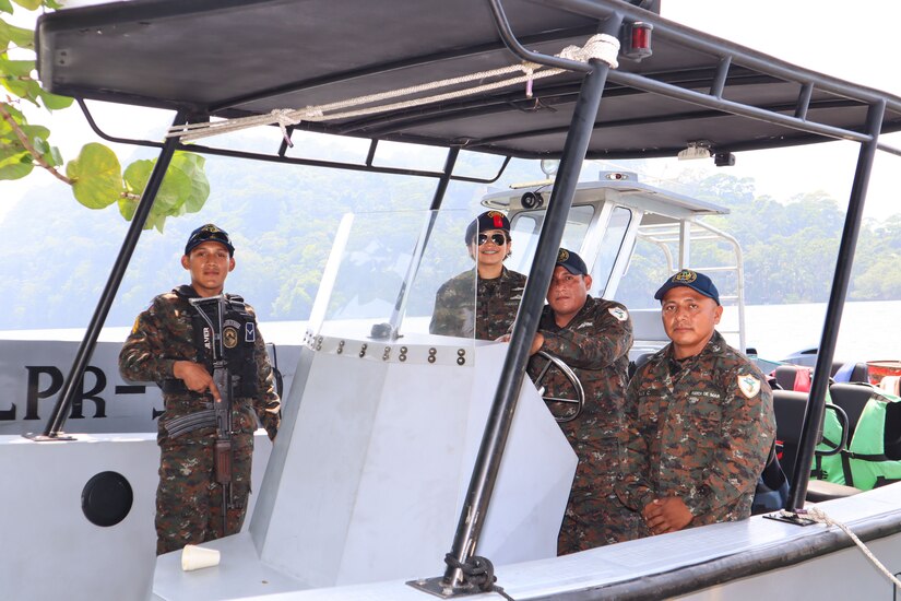 A photo of a group of marines smiling.