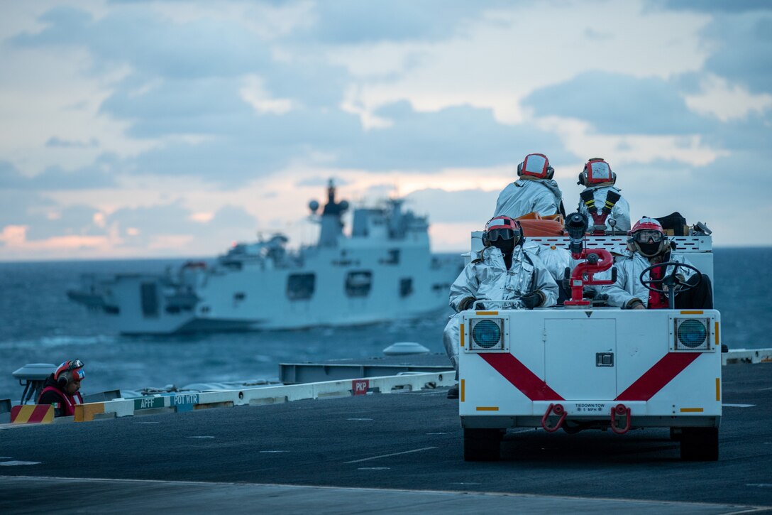 USS George Washington (CVN 73) underway operations in the Atlantic Ocean.