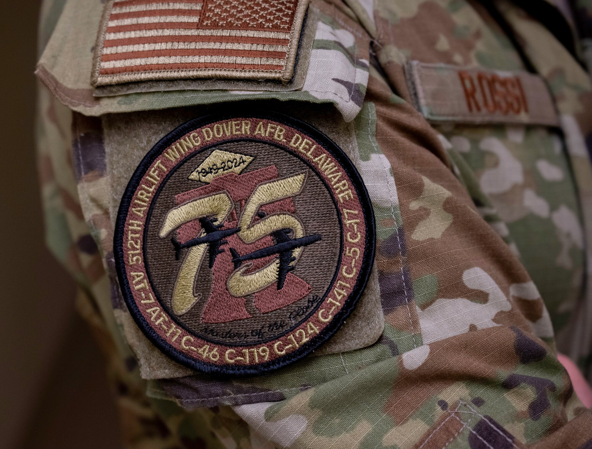 75th anniversary patch is worn