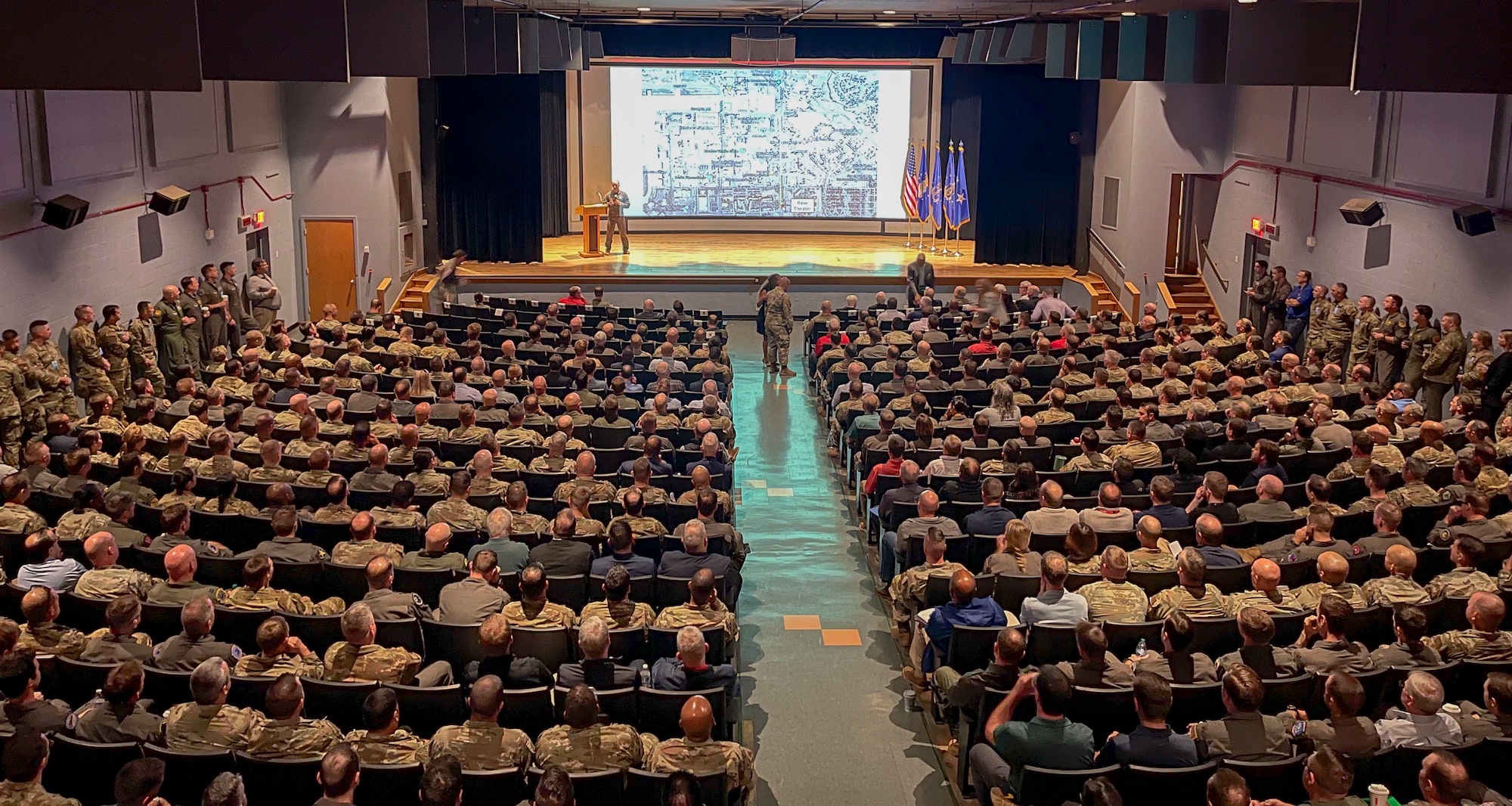 Opening day at base audiorium