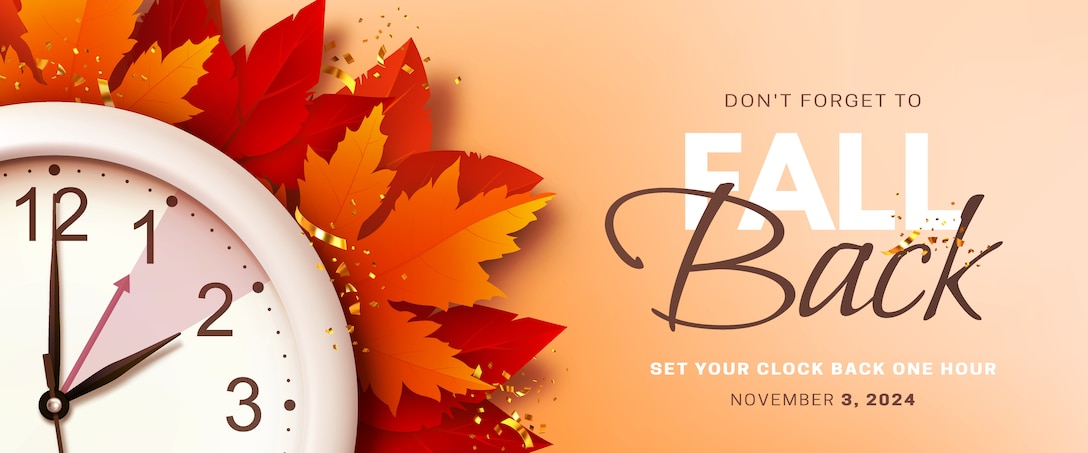 A fall back graphic