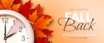 A fall back graphic