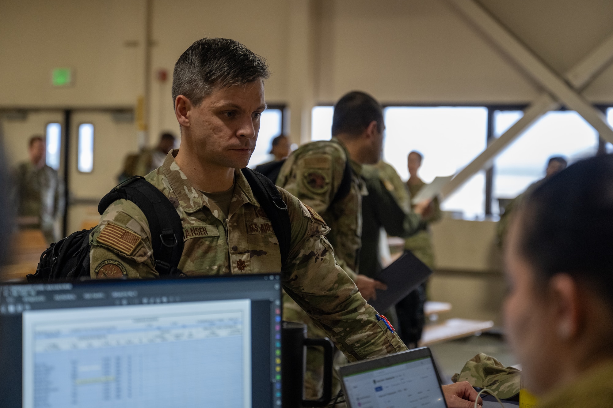 Exercise POLAR FORCE, though historically used to test JBER’s ability to deploy and receive personnel, also included significant Agile Combat Employment with PF 25-2, where a mock hub and three spoke locations allowed Airmen to refine contingency tactics, techniques and procedures. Select 673d Air Base Wing and 3rd Wing personnel came together to form the 3rd Air Expeditionary Wing as part of PF 25-2, testing and training Base Operations Support personnel and their ability to receive and launch F-22 Raptor aircraft in austere locations.