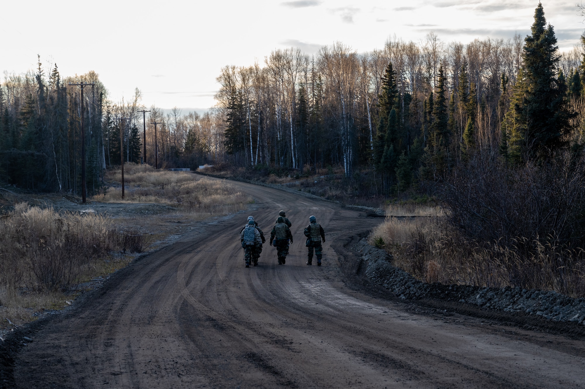 Exercise POLAR FORCE, though historically used to test JBER’s ability to deploy and receive personnel, also included significant Agile Combat Employment with PF 25-2, where a mock hub and three spoke locations allowed Airmen to refine contingency tactics, techniques and procedures. Select 673d Air Base Wing and 3rd Wing personnel came together to form the 3rd Air Expeditionary Wing as part of PF 25-2, testing and training Base Operations Support personnel and their ability to receive and launch F-22 Raptor aircraft in austere locations.