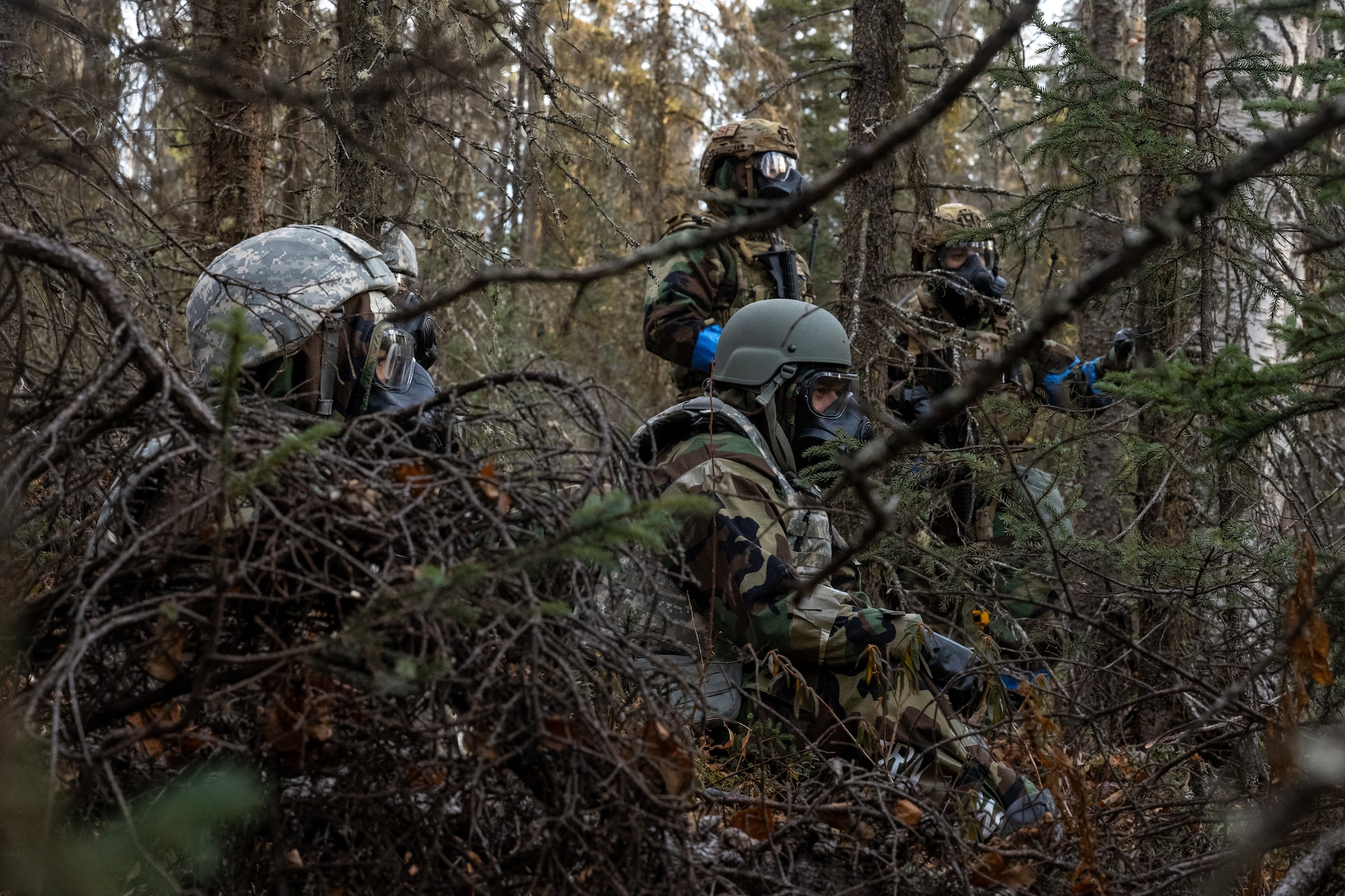 Exercise POLAR FORCE, though historically used to test JBER’s ability to deploy and receive personnel, also included significant Agile Combat Employment with PF 25-2, where a mock hub and three spoke locations allowed Airmen to refine contingency tactics, techniques and procedures. Select 673d Air Base Wing and 3rd Wing personnel came together to form the 3rd Air Expeditionary Wing as part of PF 25-2, testing and training Base Operations Support personnel and their ability to receive and launch F-22 Raptor aircraft in austere locations.