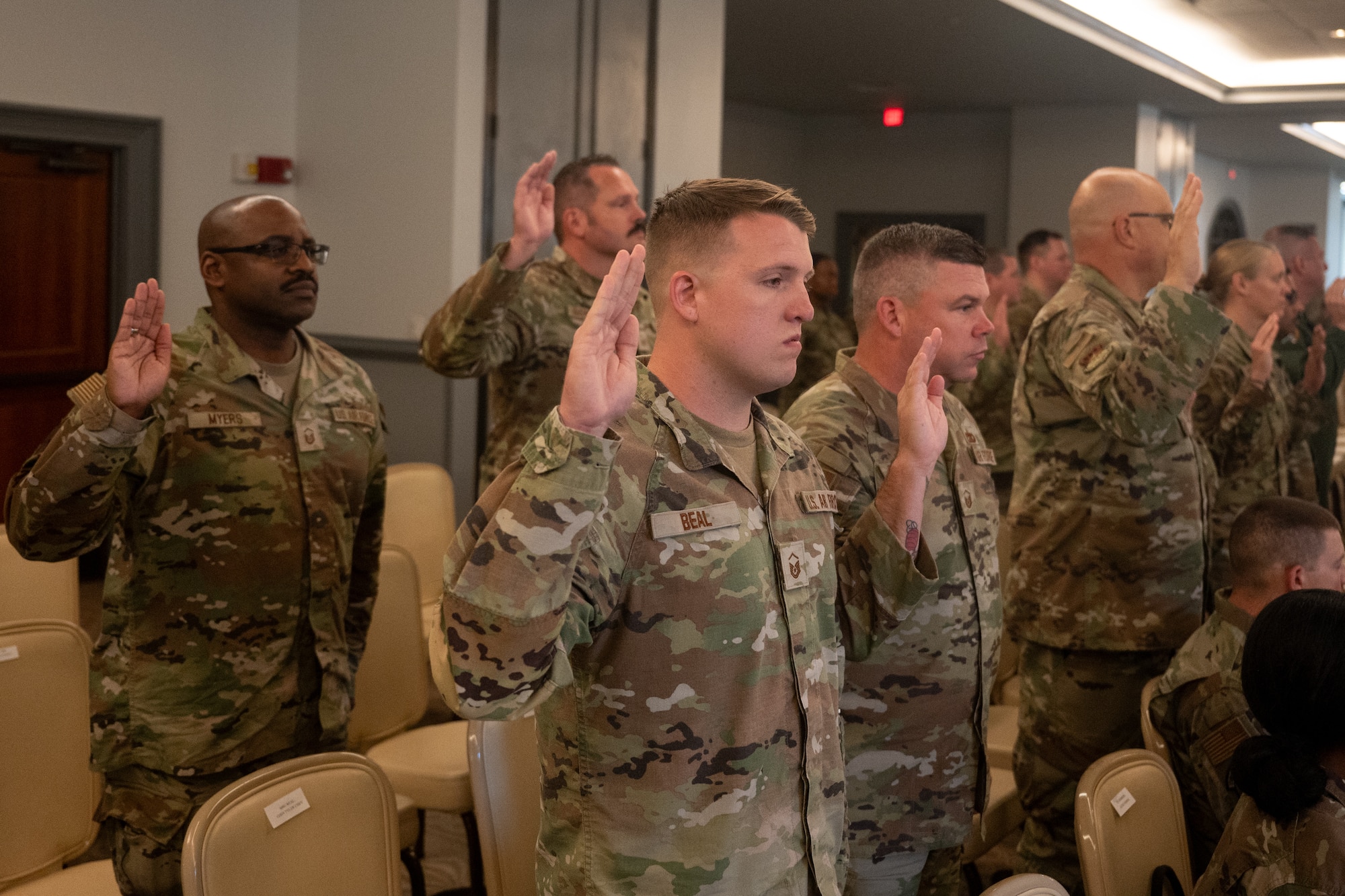 The 315th Airlift Wing Top 3 celebrated the Air Force’s newest noncommissioned officers and senior noncommissioned officers through an induction ceremony at Joint Base Charleston, South Carolina, Nov. 2, 2024. 

Over 140 combined Airmen from the 315 AW entered the NCO and SNCO ranks during the 2024 fiscal year and the ceremony highlighted the importance of their strength in leadership. Inductees transitioned from technical experts and first-line supervisors of their fields to operational leaders.